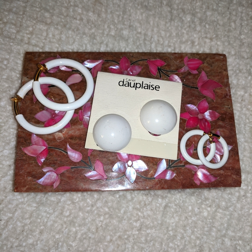 Vintage Clip-On Earrings (3 prs)